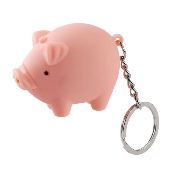 Pig 🐷 Keychain With LED Flashlight - Picture 3 of 12
